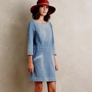 AG Adriano Goldschmied Denim Cocoon dress blue size medium